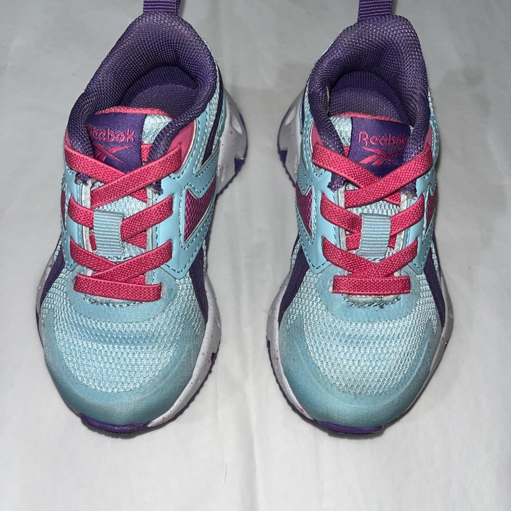 Reebok Kids Zig Vector Sneakers - Light Blue and Pink